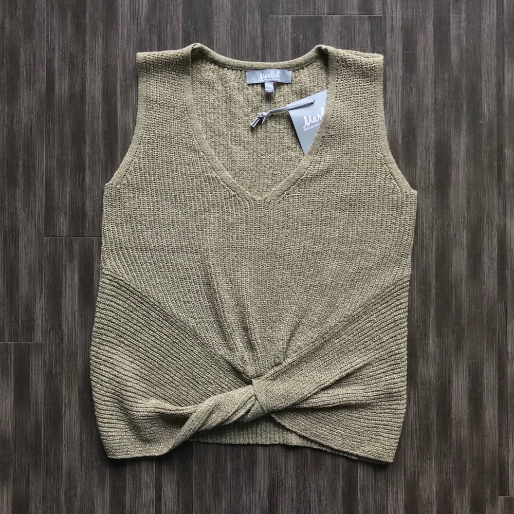 Twisted Knit Sweater Tank | Size XS